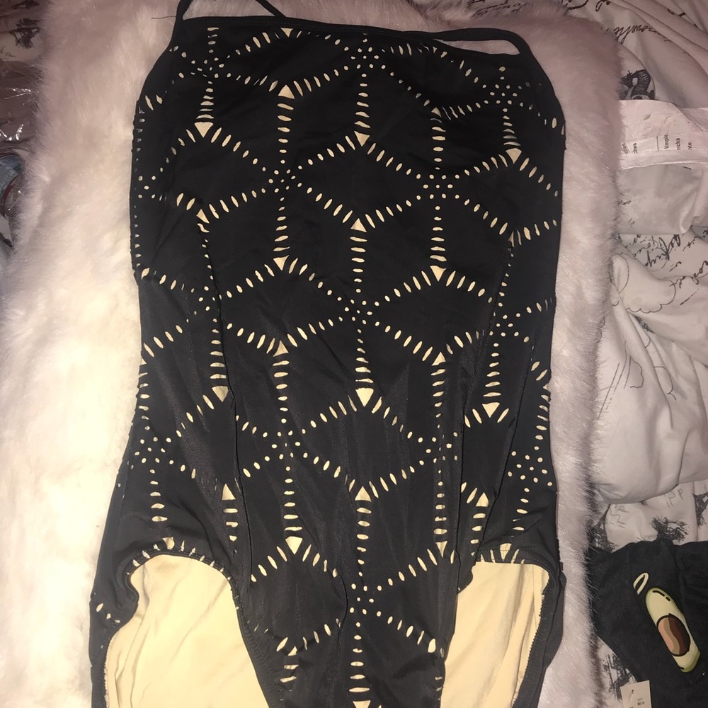 Nutella Large Adult Laser Cut detailed leotard